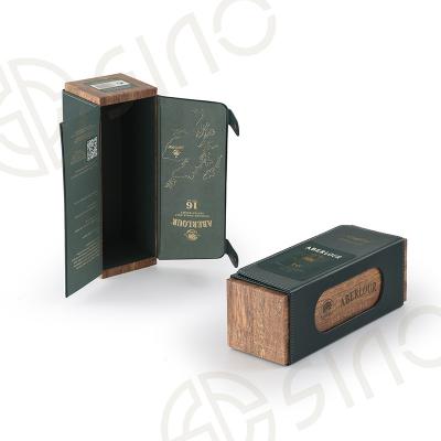 Hinged paper boxes for bottle